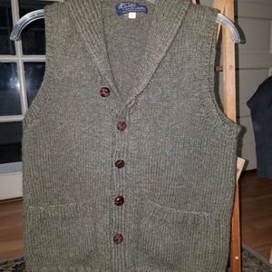 Rare Vintage Polo Ralph Lauren Shawl Sweater Vest